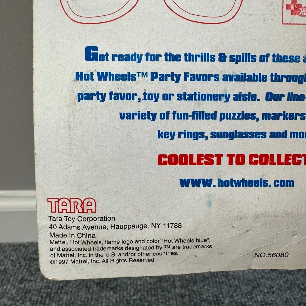 Hot Wheels Party Favors 4 Jigsaw Puzzles Mattel Tara 1997‎ Vintage Toy NIP